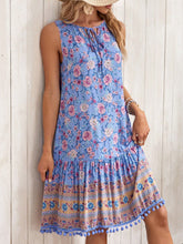 Vestido Bata Floral Gola De Gravata