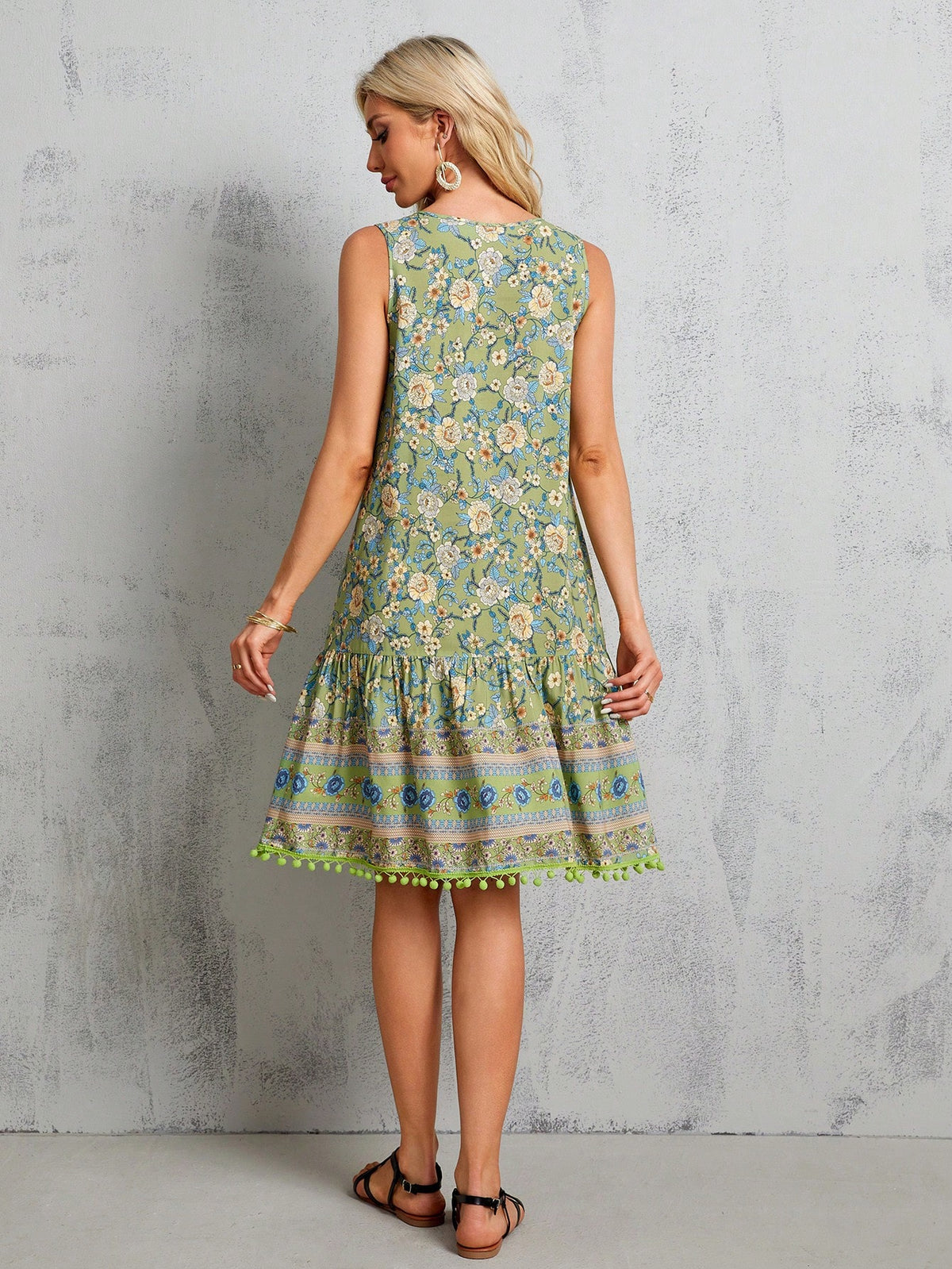 Vestido Bata Boho Estampado