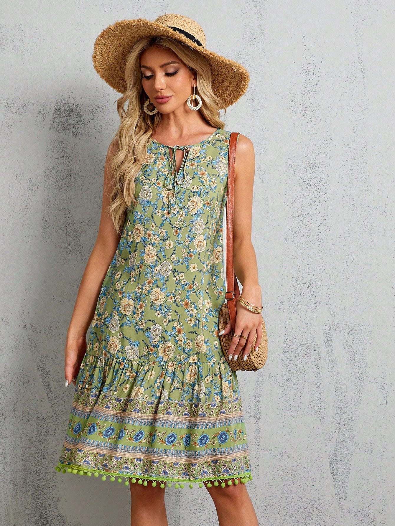 Vestido Bata Boho Estampado