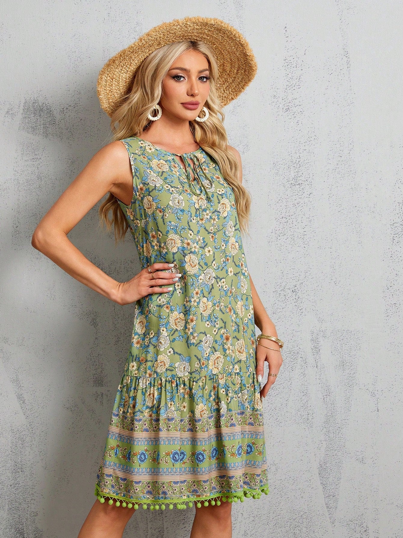 Vestido Bata Boho Estampado