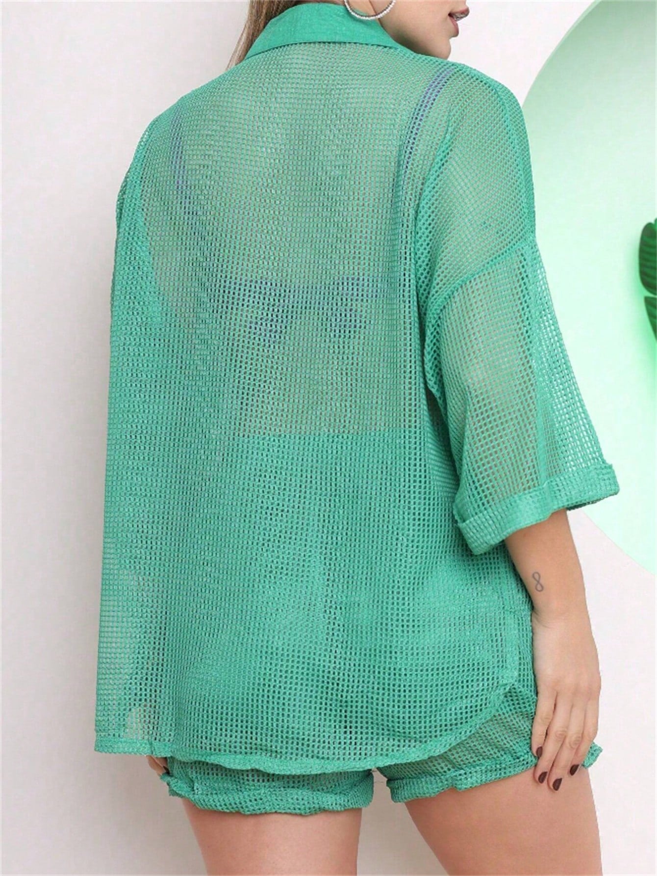 Conjunto Chemise e Shorts em Tela Estilo Praiano