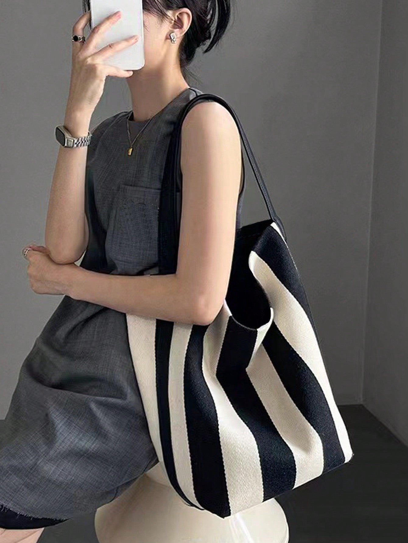 Bolsa Tote Patchwork Alça Larga Premium 7