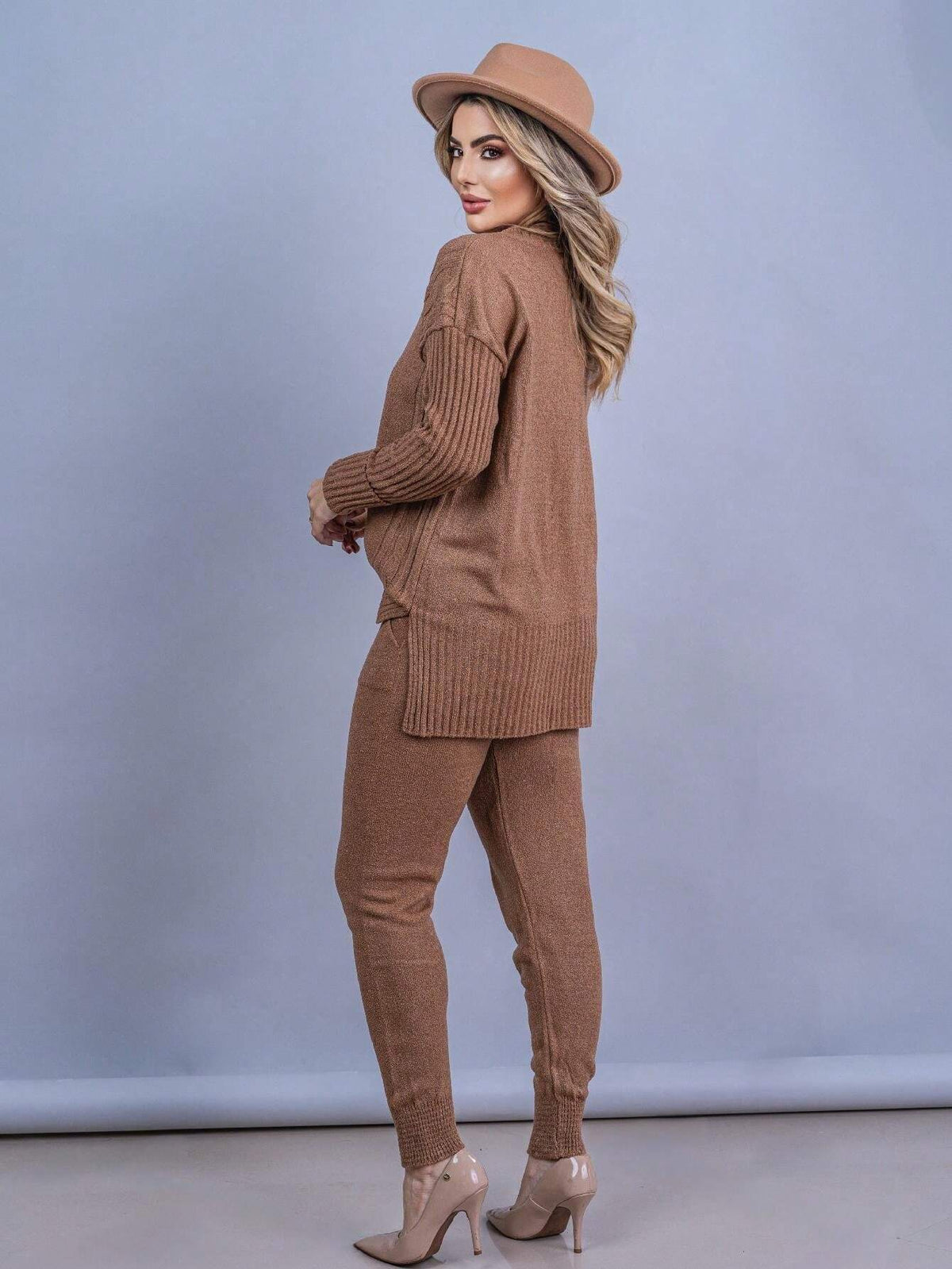 Conjunto Tricot Mousse Feminino Moderno