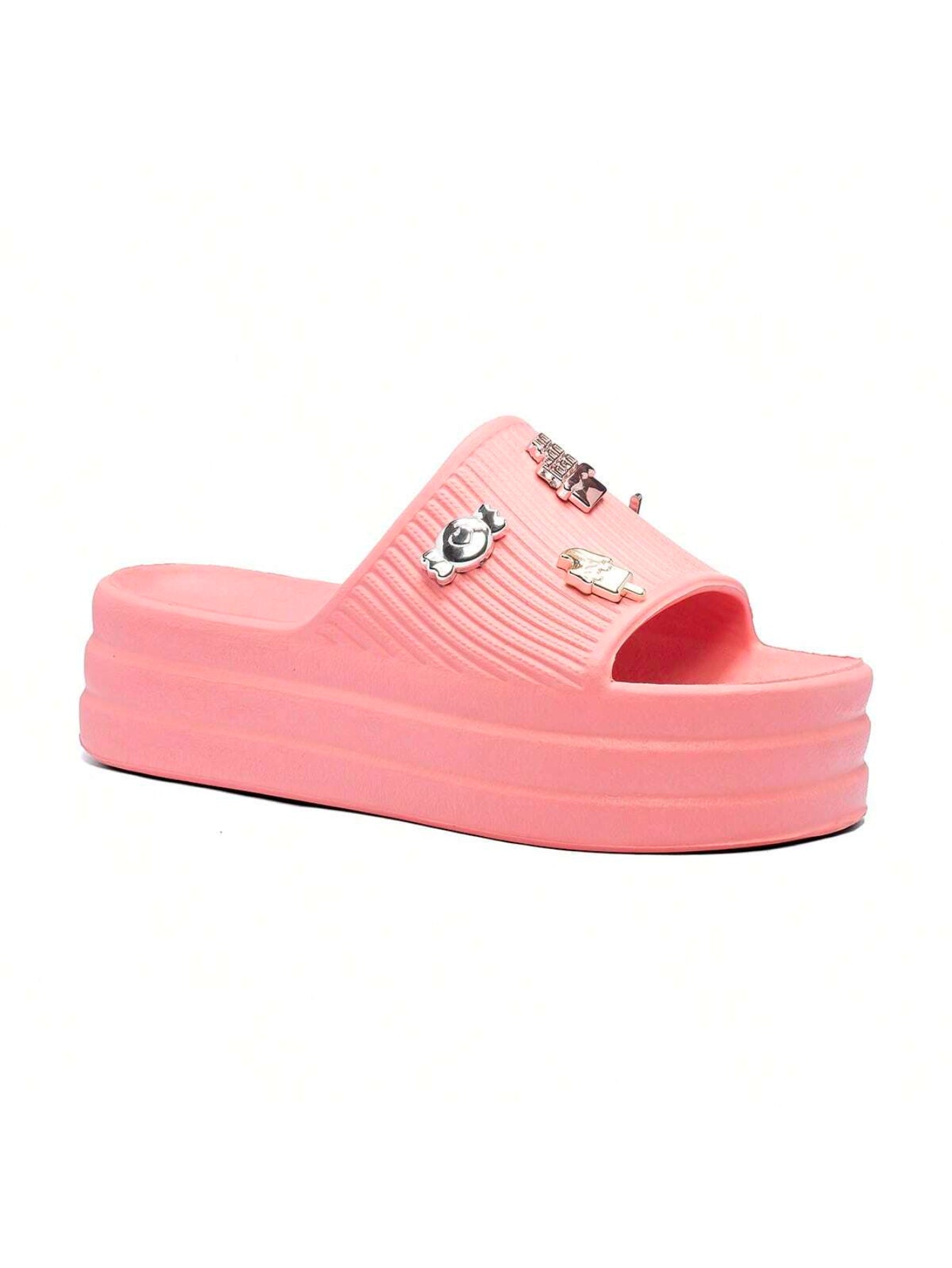 Chinelo Slide Nuvem Com Pins Exclusivos e Divertidos Salmom