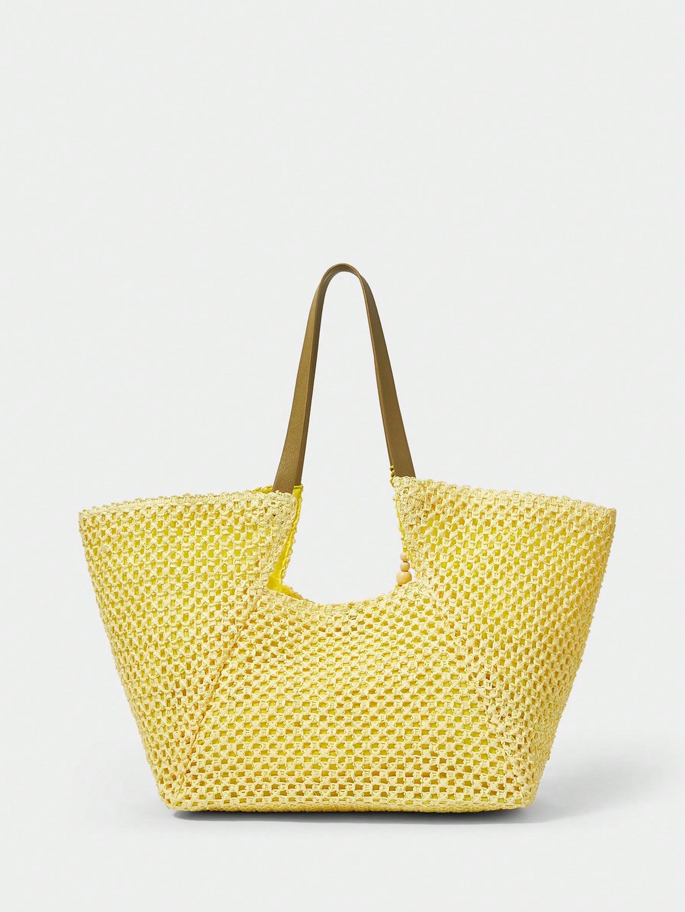 Bolsa Sacola de Palha de Estilo Boêmio de Grande Praiana