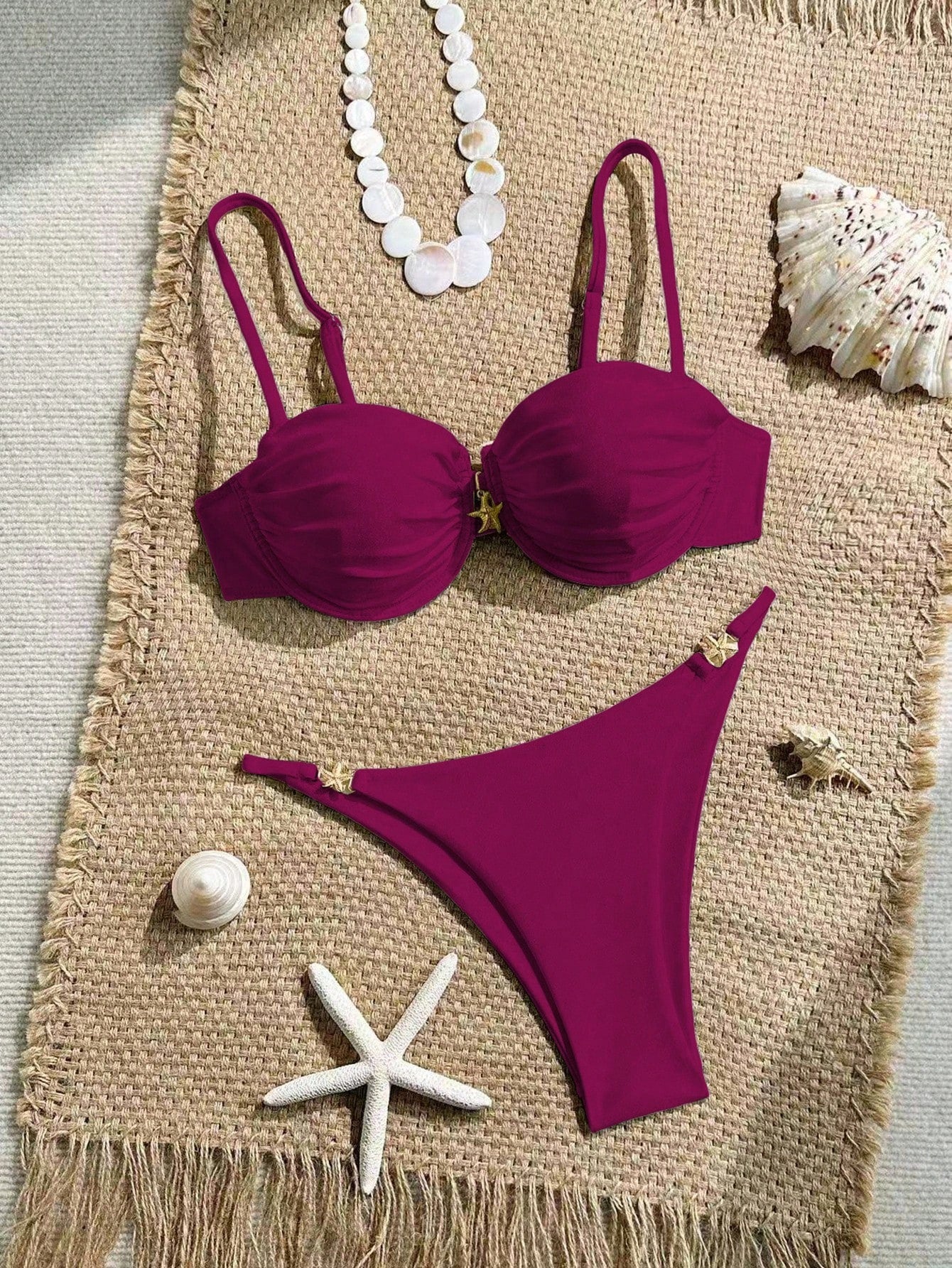 Conjunto de Biquini Meia Taça e Calcinha Asa Delta