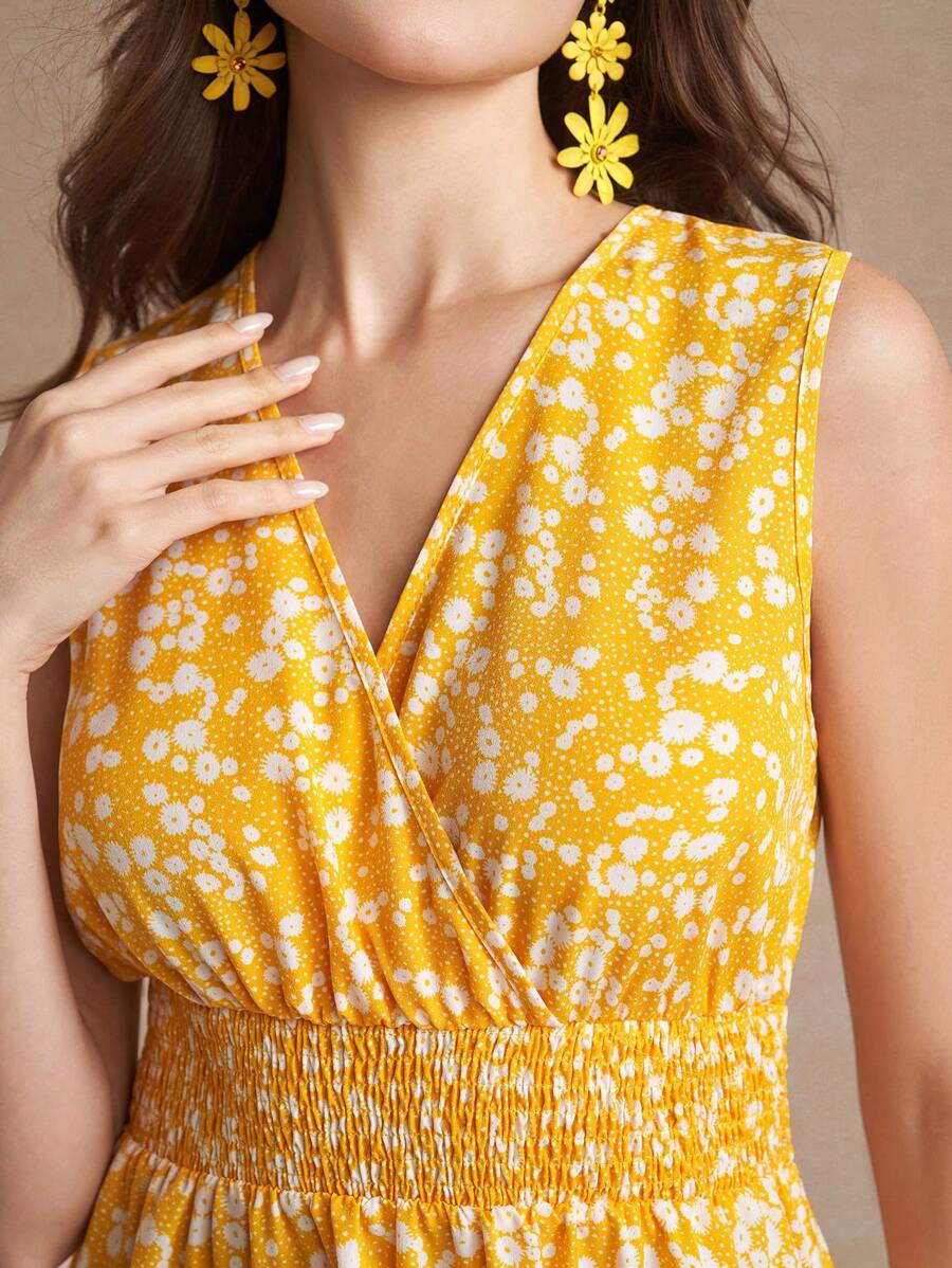 Vestido-Boho-Evasê-com-Decote-V