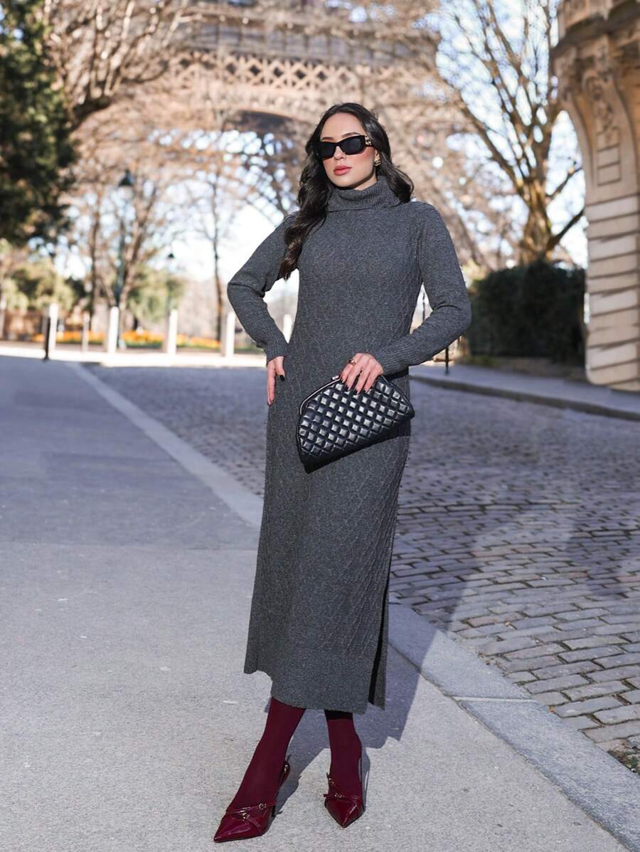 Vestido-Midi-Longo-Gola-Alta-Tricot-Premium