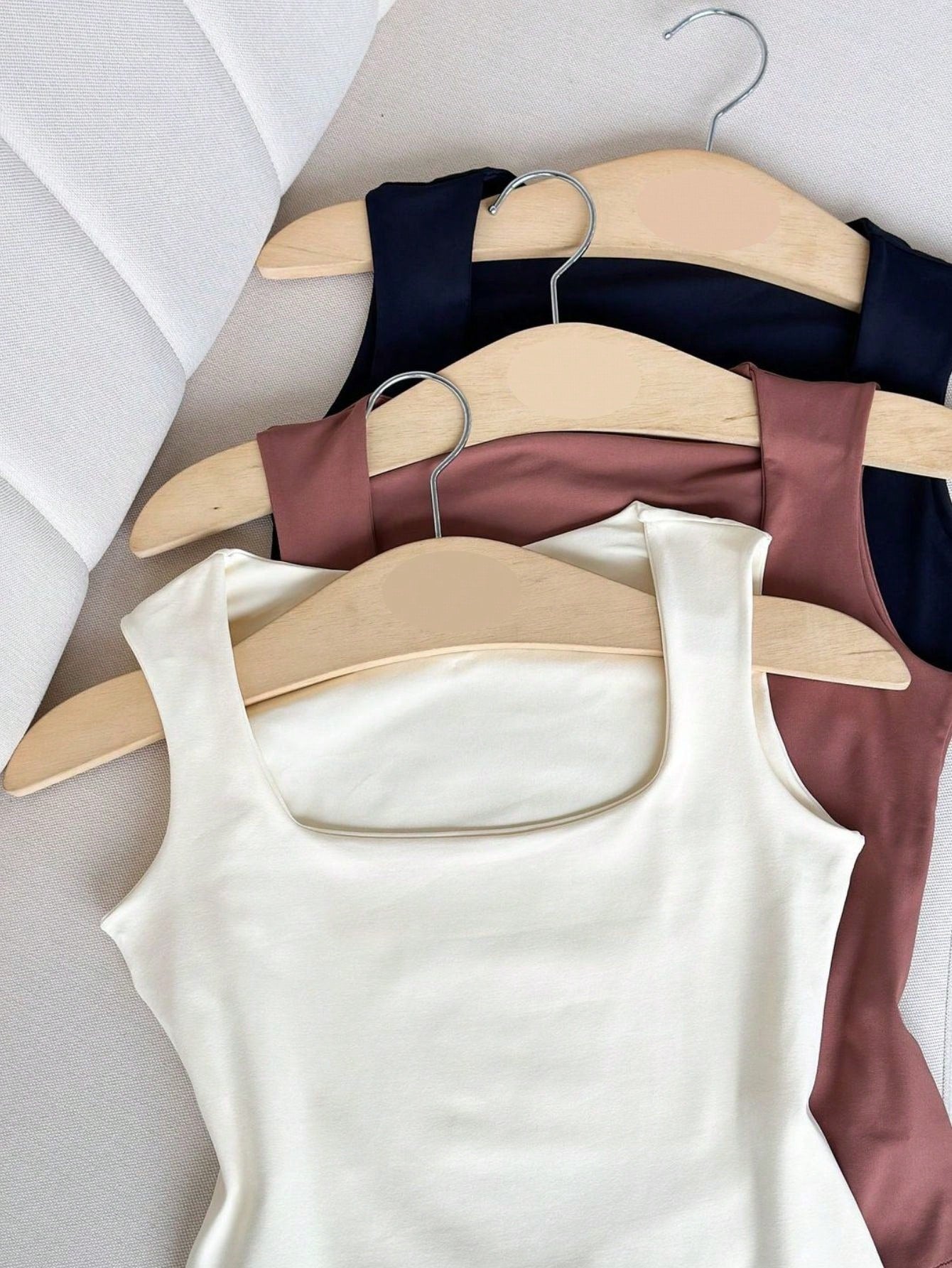 Kit 3 Bodys Feminino Bory Collant Decote Quadrado