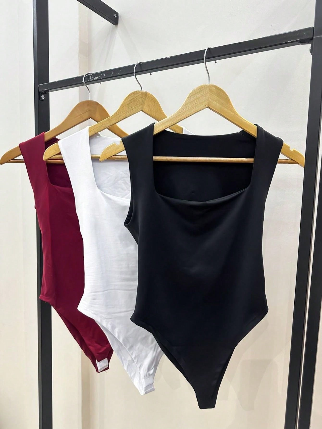 Kit 3 Bodys Feminino Bory Collant Decote Quadrado