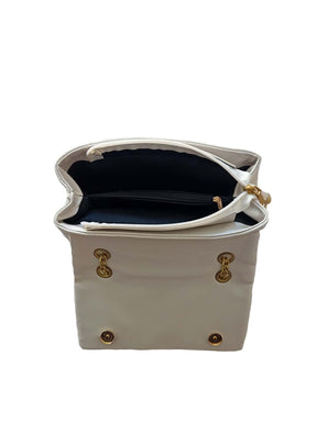 Bolsa de Ombro Quadrada Feminina Com Aba Chevron