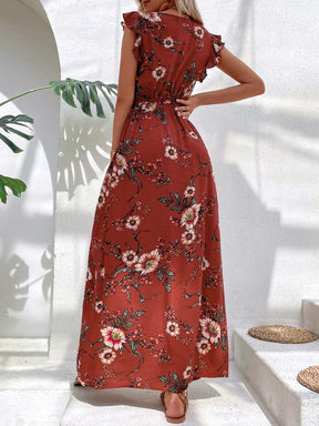 Vestido Feminino Estampa Floral Longo