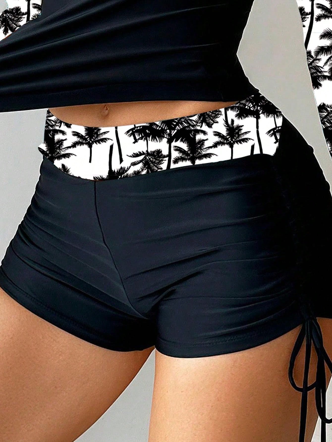 Tankini surf De Manga Longa Com Estampa