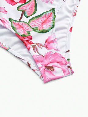 Biquini Halter Estampa Floral Linha Premium