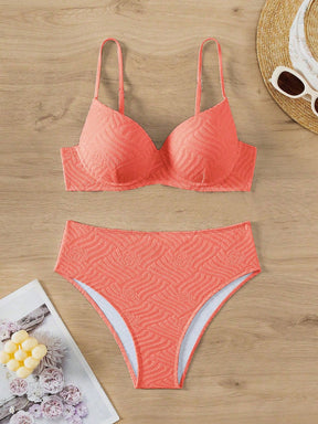 Conjunto de Biquini Push Up com Textura