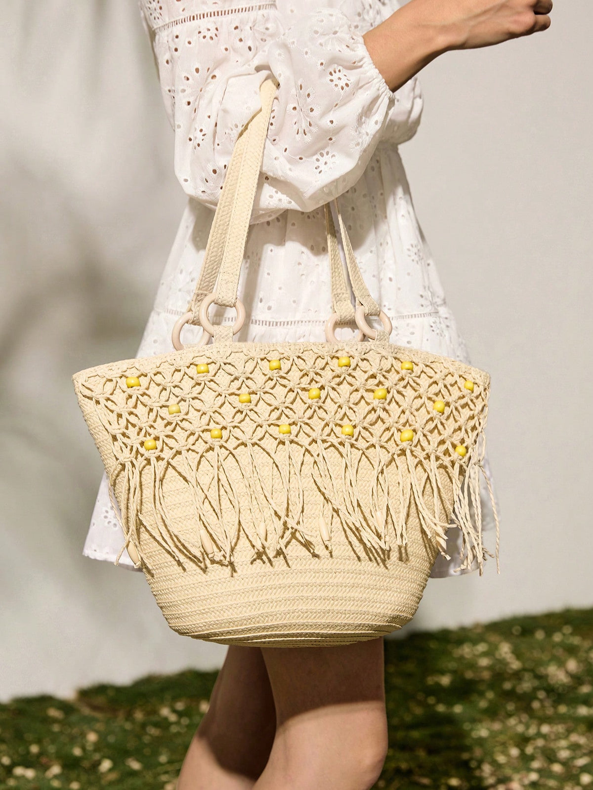 Bolsa Sacola Feminina com Design Boêmio Praiana