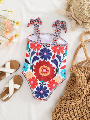 Maiô Floral com Alça Ajustável – Tal Mãe e Tal Filha