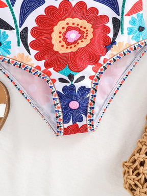 Maiô Floral com Alça Ajustável – Tal Mãe e Tal Filha