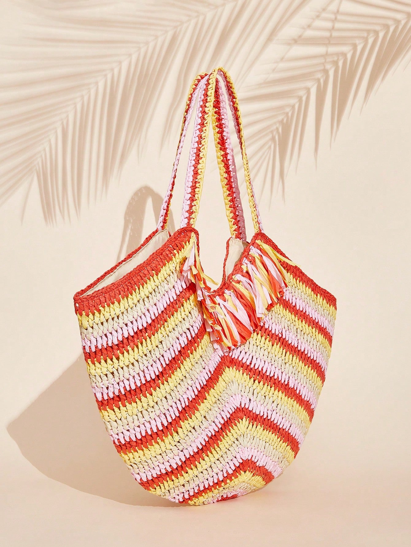 Bolsa Feminina Tricotada Colorida