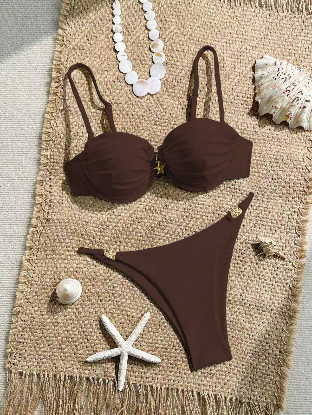 Conjunto de Biquini Meia Taça e Calcinha Asa Delta
