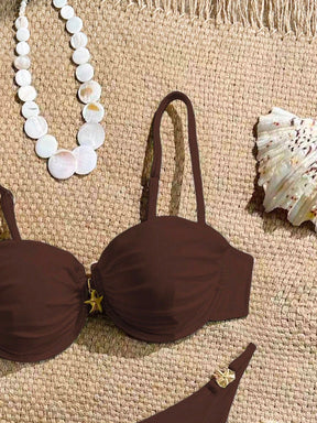 Conjunto de Biquini Meia Taça e Calcinha Asa Delta