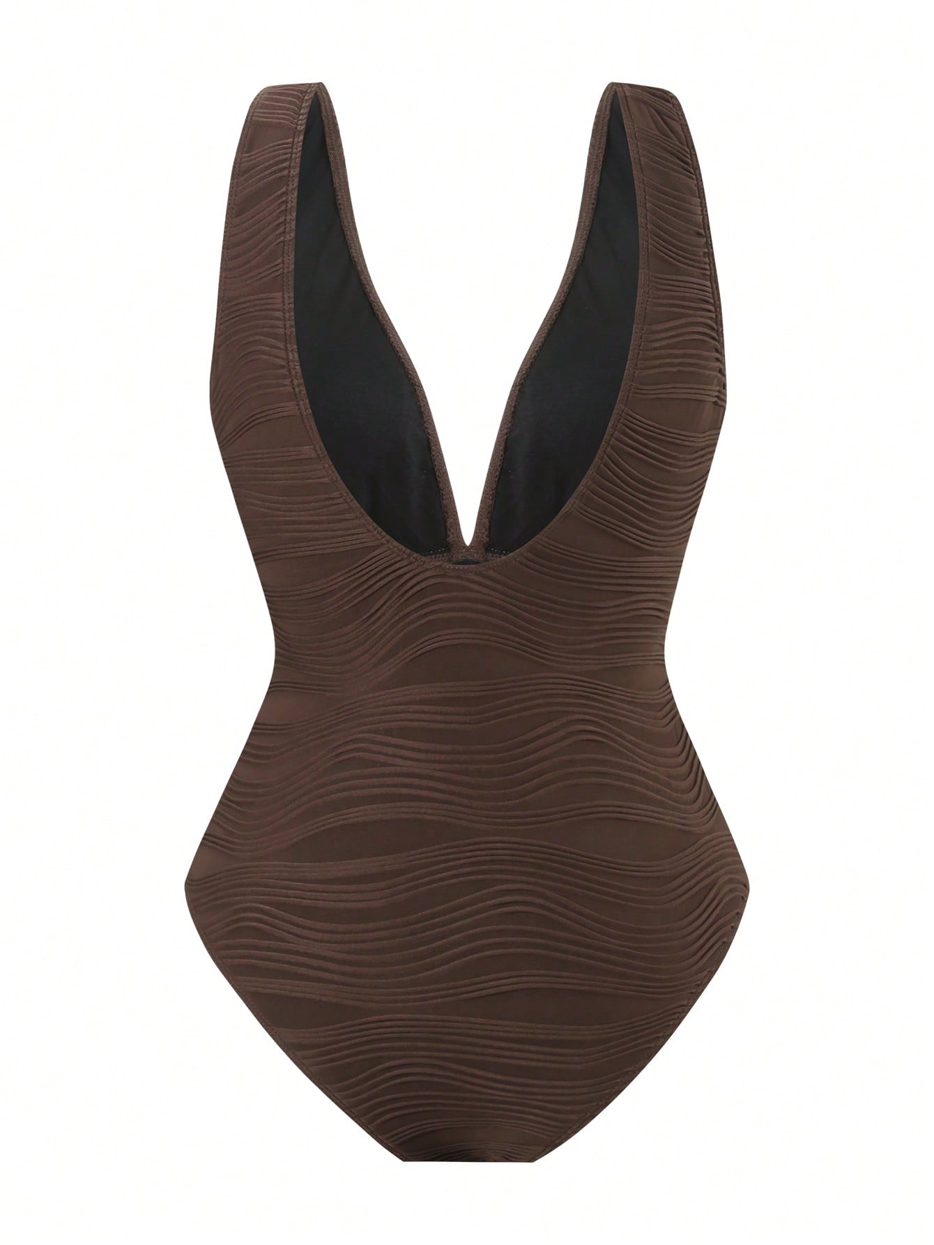 Conjunto 2 Peças: Maiô Marrom + Saia Longa Estampado em Tule