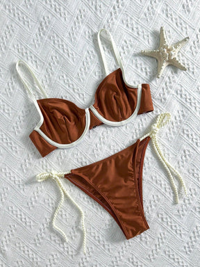 Biquíni Feminino Bicolor Push Up