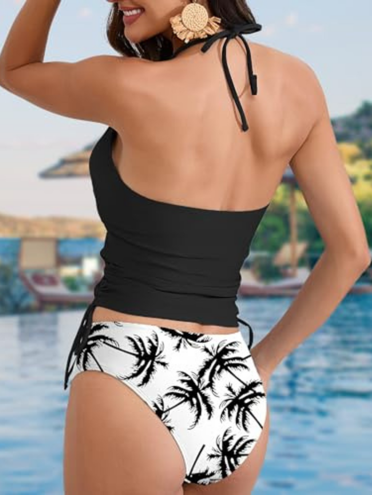 Tankini Feminino Frente Ùnica Tropical