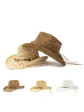 chapeu-de-cowboy-unissex-com-contas-de-madeira-e-conchas