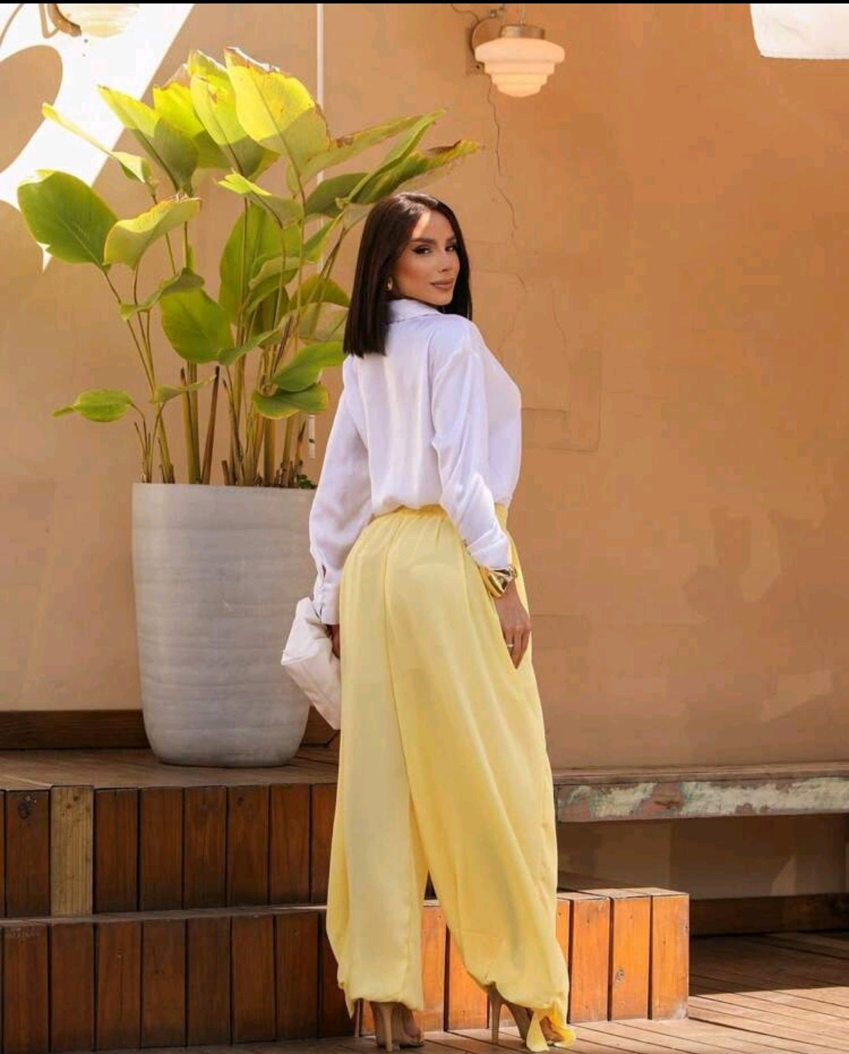 Calça Feminina Pantalona Aladim de Mousseline