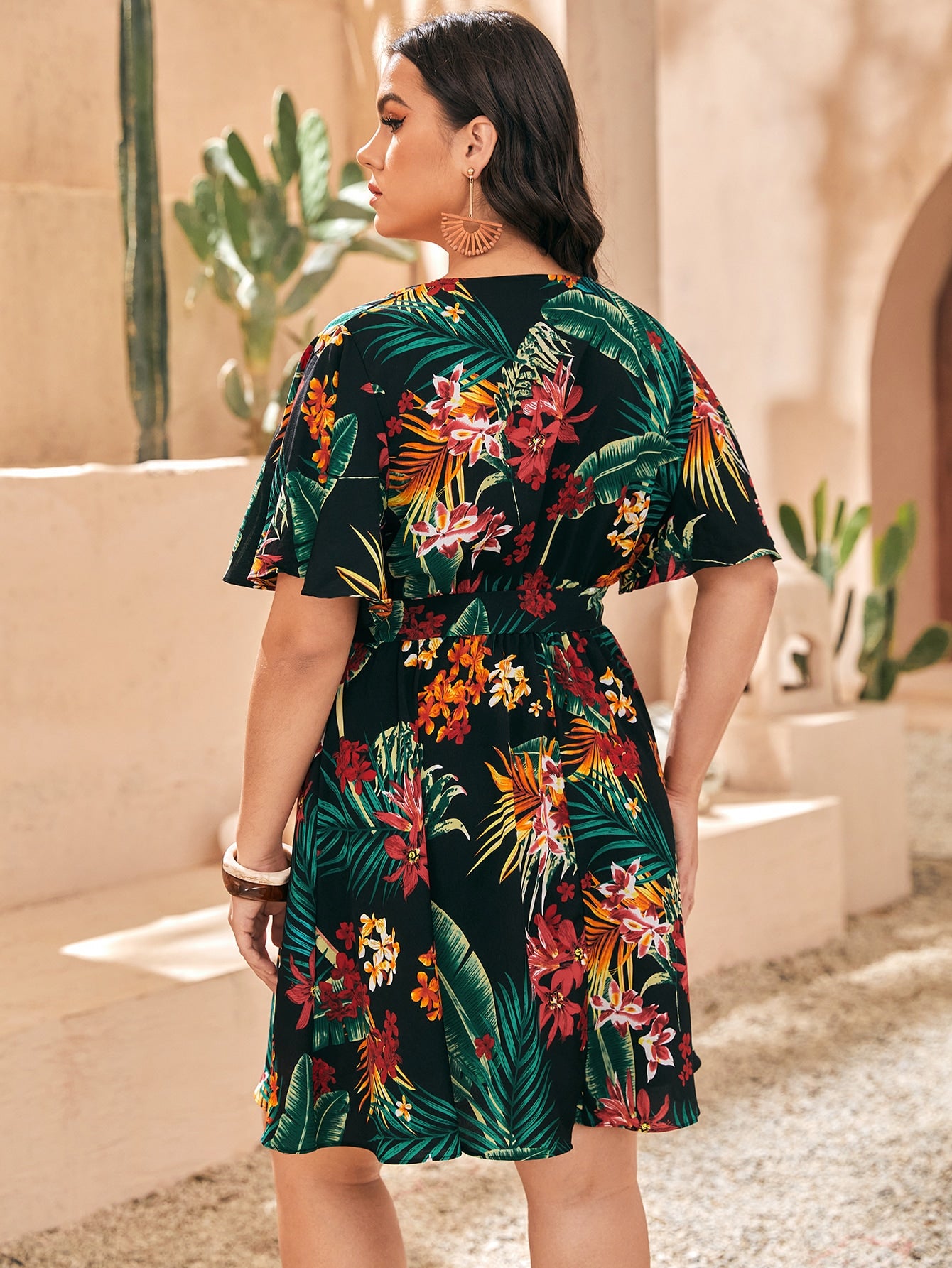 Vestido Tropical Boho (Plus Size)