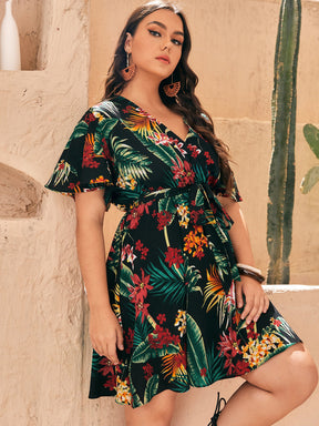 Vestido Tropical Boho (Plus Size)