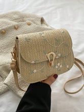 Bolsa Flap Petite Floral Palhada