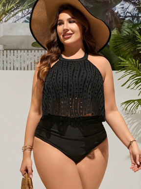 Maiô Feminino Tankini  Frente Única Plus Size