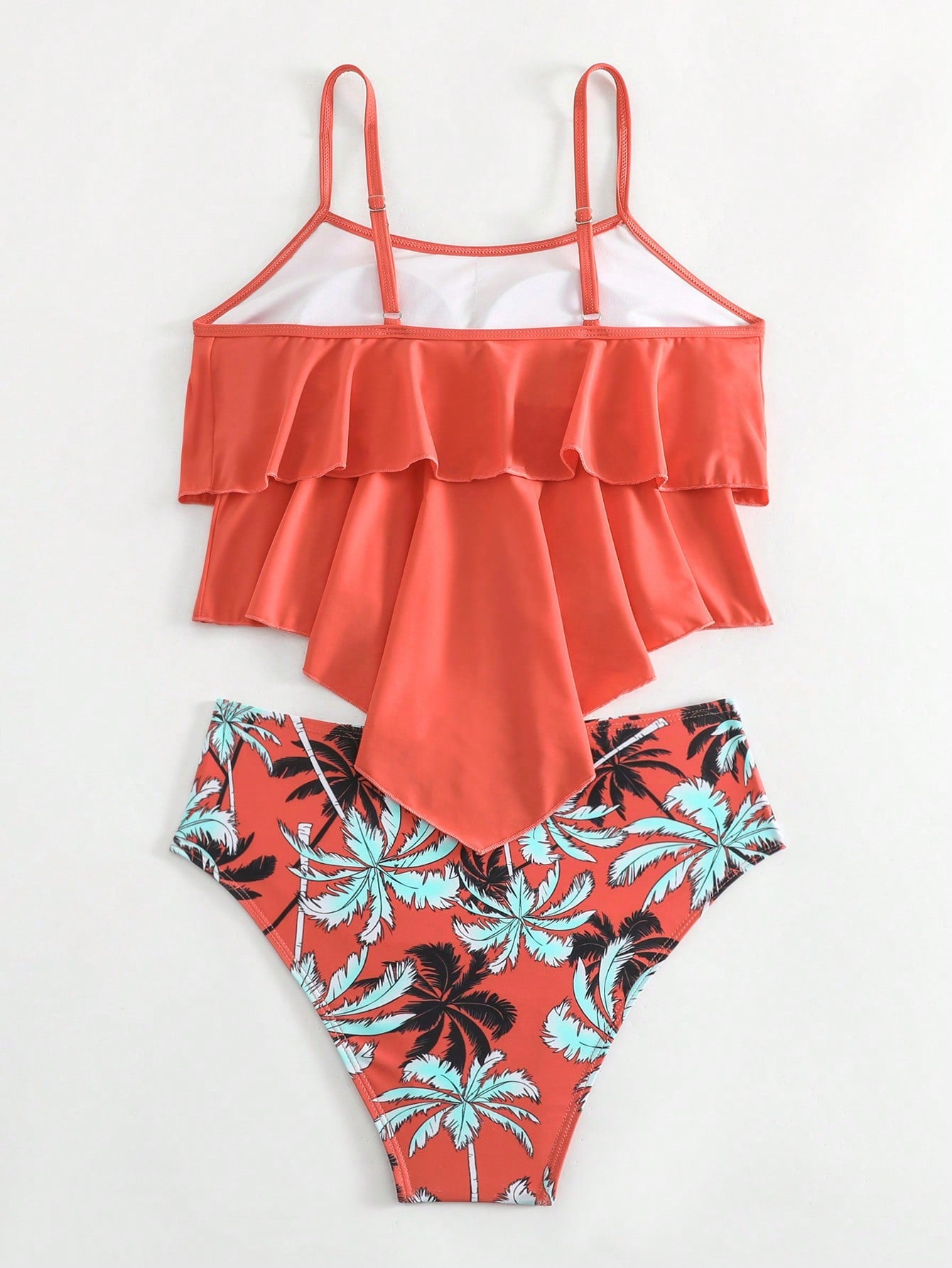 Biquini Feminino Tropical Detalhe Babado Isa